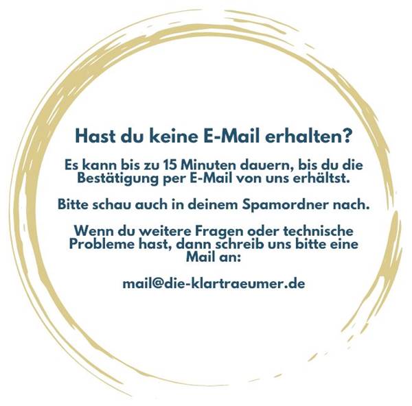 Keine Email erhalten?